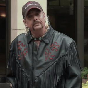 Joe Exotic's black leather jacket with fringe